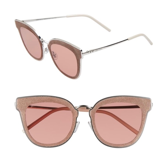Jimmy Choo Accessories - Jimmy Choo Nile Oversize 63mm Cat Eye Sunglasses